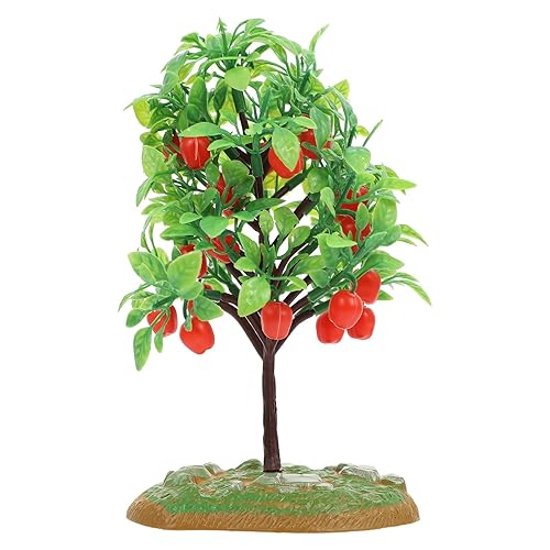 ULTNICE Simulation Apple Tree Model, 2pcs Miniature Artificial Apple Trees