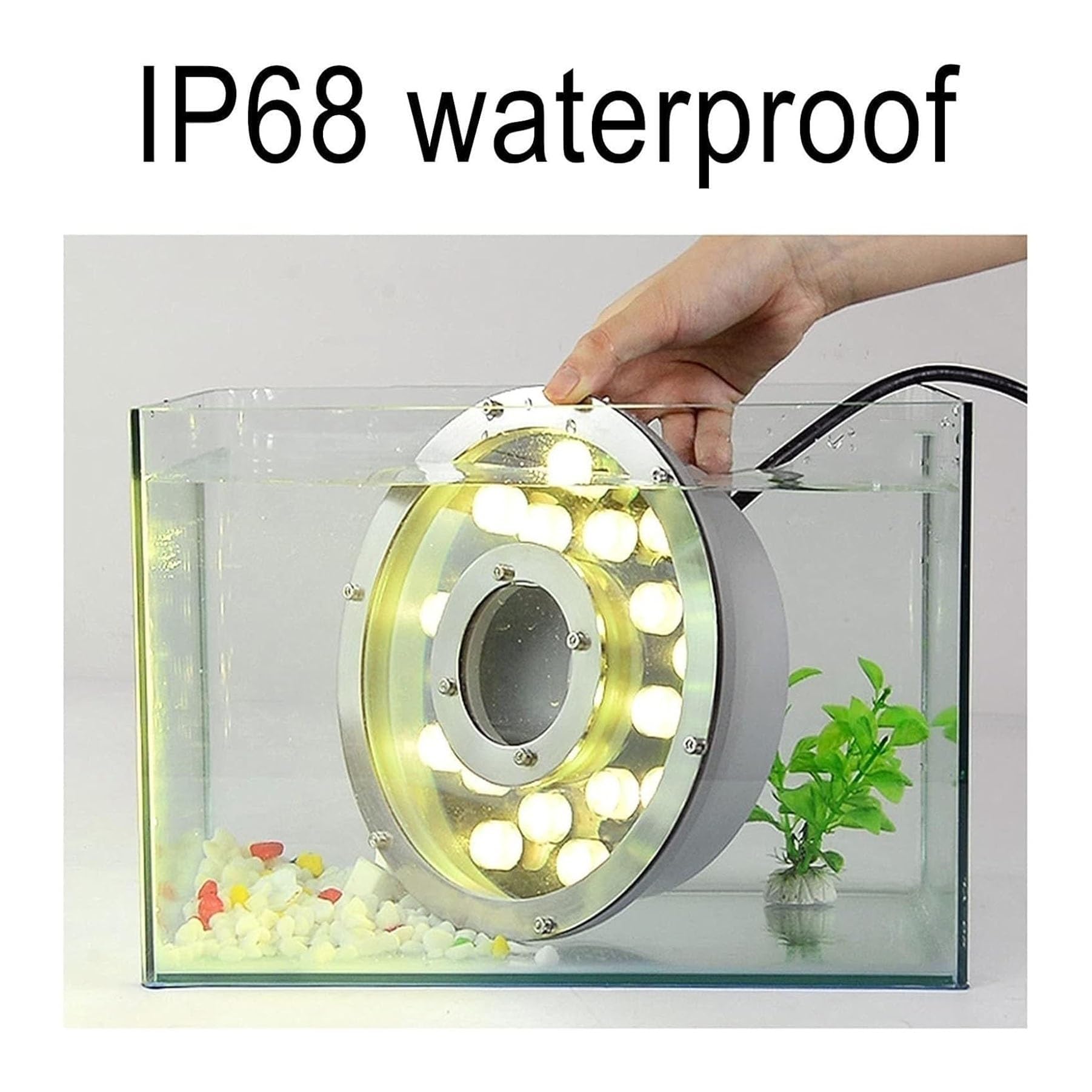 Projecteur LED Subaquatique pour Bassin Jardin Ou Fontaine Éclairage RGB Ip68 avec Télécommande 12 W/9 W