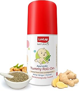 Luv Lap Naturals Baby Tummy Roll On Oil for Colic & Gas Relief