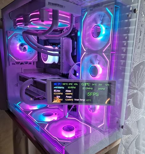 Thermalright Trofeo Vision LCD White 6.86 Pollici | Schermo IPS 1280x480 Magnetico Con Software TRCC - 2