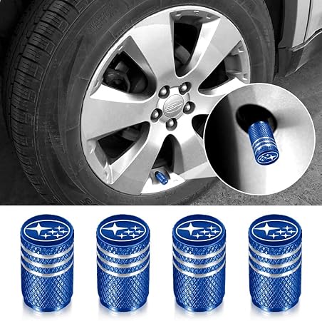 Amazon Qingtech For Mitsubishi ミツビシ バルブキャップ 車 ミツビシエアー バルブ キャップ 車用メタル 腐食 防止 4個組 ブルー エアバルブキャップ 車 バイク