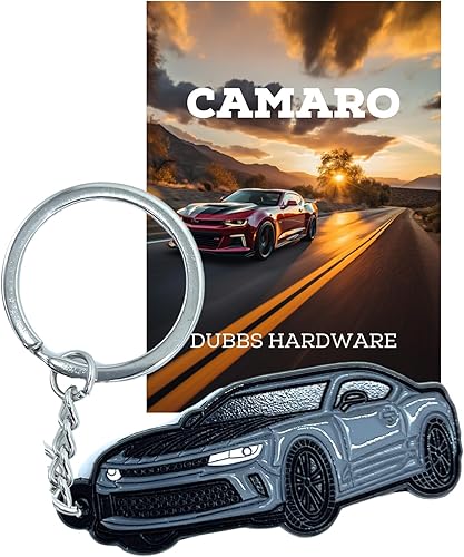 Dubbs Hardware Para accesorios de coche Mustang - Accesorios Camaro - Colores combinados - Llaveros esmaltados detallados