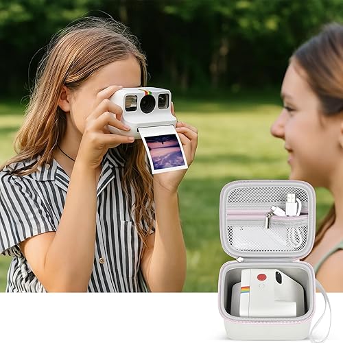 Miniatura 6 de ANKHOH Funda compatible con Polaroid Go Generation 2 Gen 2/9035/9071/9070 cámara de impresión instantánea, cámaras de película con bolsillo de malla