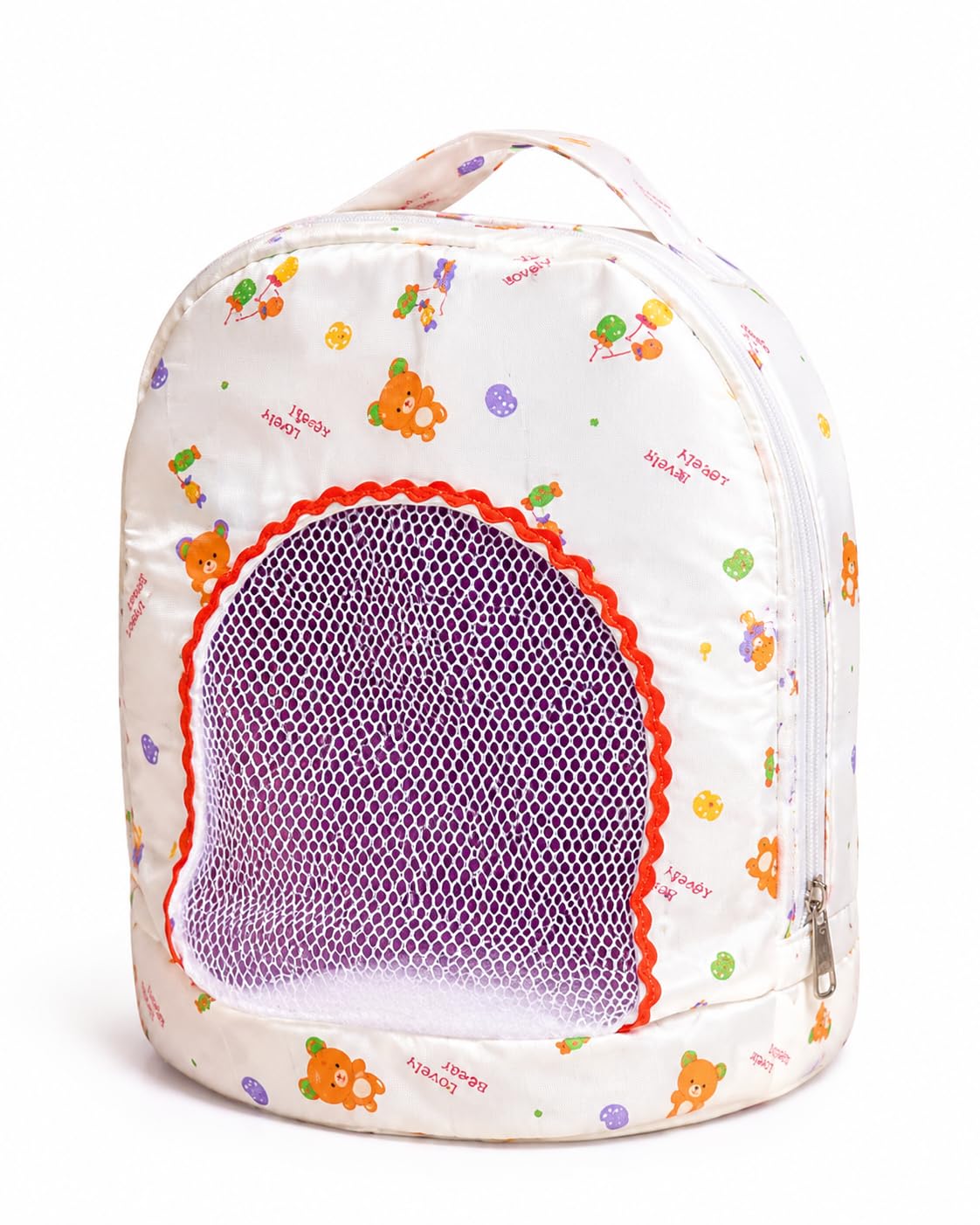 ILuvVastram Laddu Gopal Travel Bag | Printed Handbag with Zipper Closure | Fits Laddu Gopal Idol Size 0, 1, 2, 3, 4 | Random Colors & Patterns