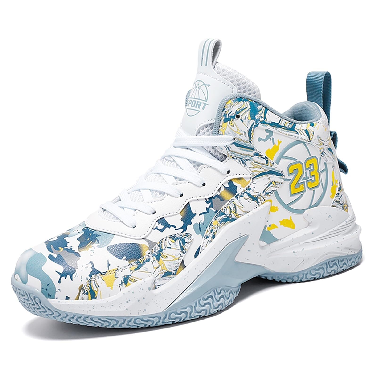 Zapatillas de baloncesto unisex transpirables y zapatos antideslizantes para caminar 8