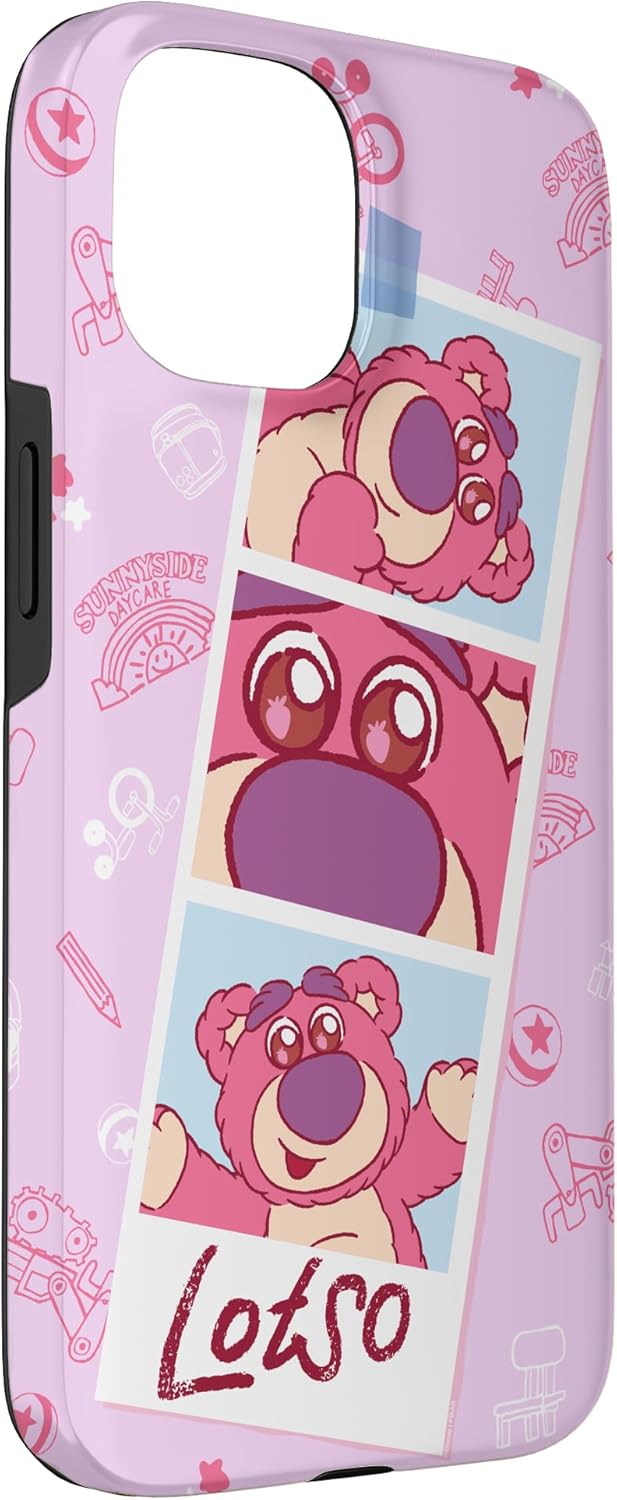 Disney and Pixar’s Toy Story Lotso Fluffy Cute Photo Strip Case for iPhone 15