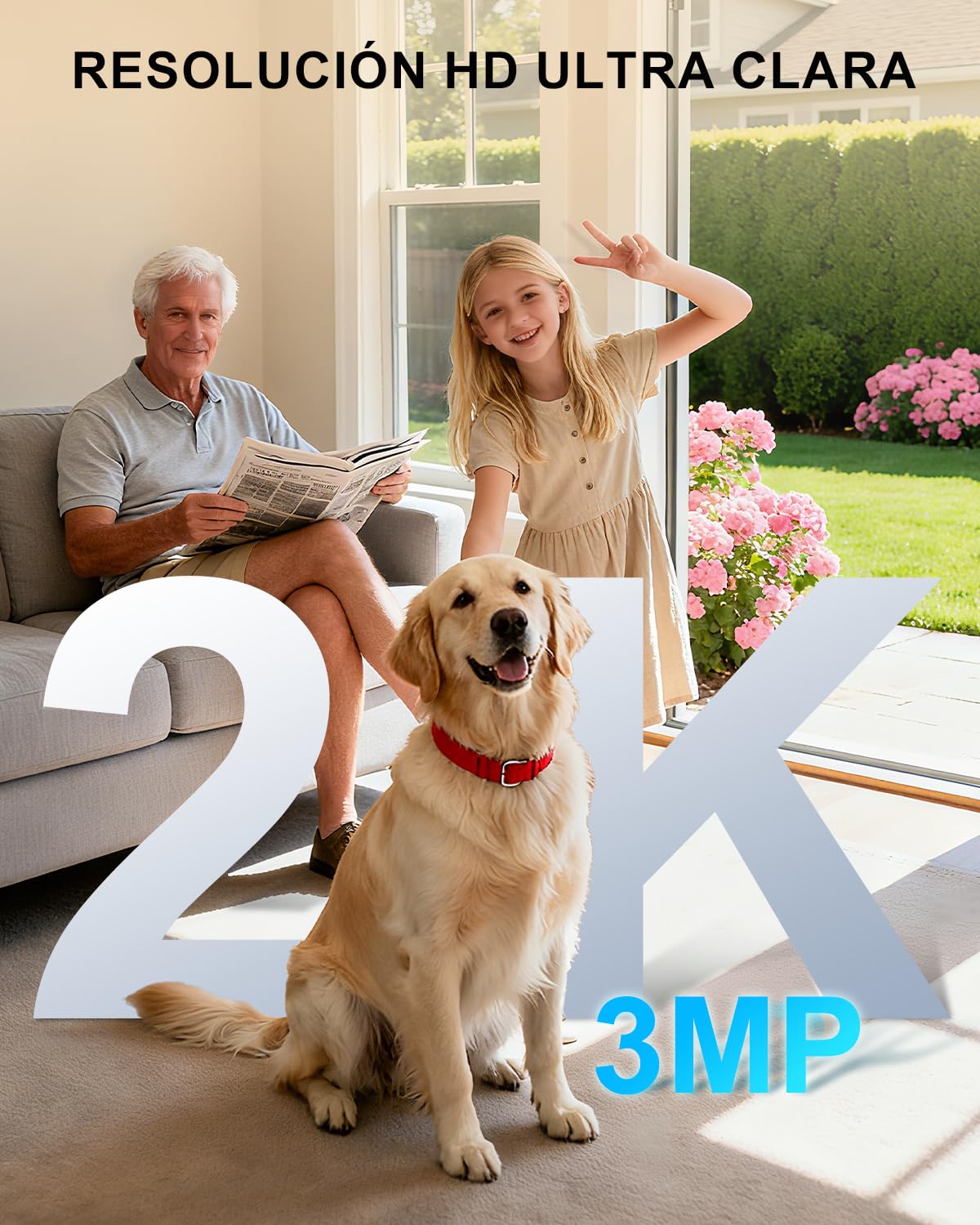 Xega 4G Cámara Vigilancia Interior con Tarjeta SIM,24/7 Grabación Continua Camara sin Wi-Fi,355°P 60° T, 2K Visión Nocturna,Detección PIR,Audio Bidireccional,TF & Cloud,Personas/Mascotas/Ancianos