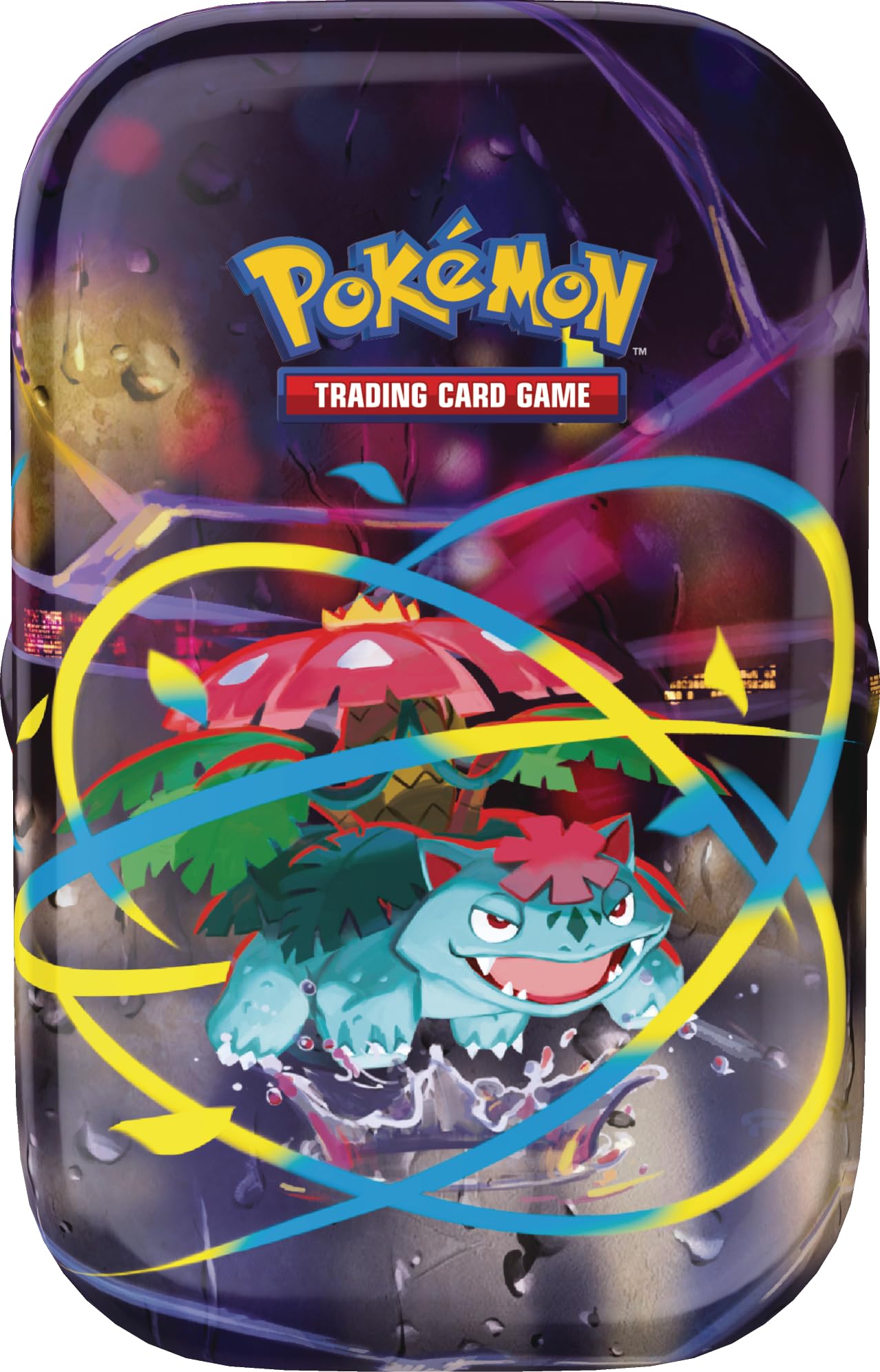 Pokémon: Minilata Megahéroes de Mega-Venusaur de JCC Pokémon (1 Pegatina, 1 Tarjeta ilustrada y 2 Sobres de Mejora)