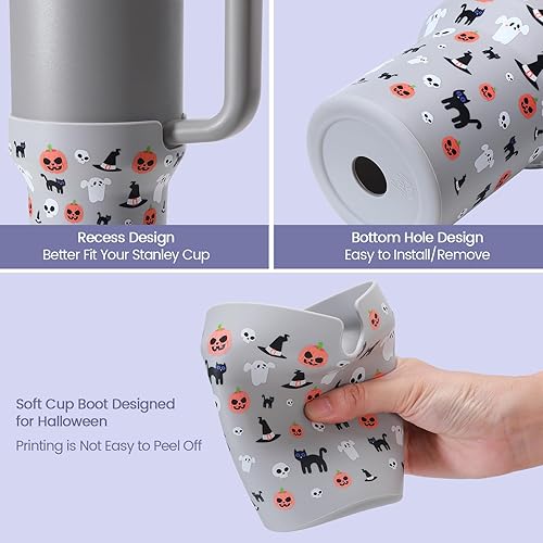 Miniatura 4 de Funda de silicona para botas para accesorios de copa Stanley, funda de silicona para botella de agua para Stanley Quencher H2.0 y vaso de aventura