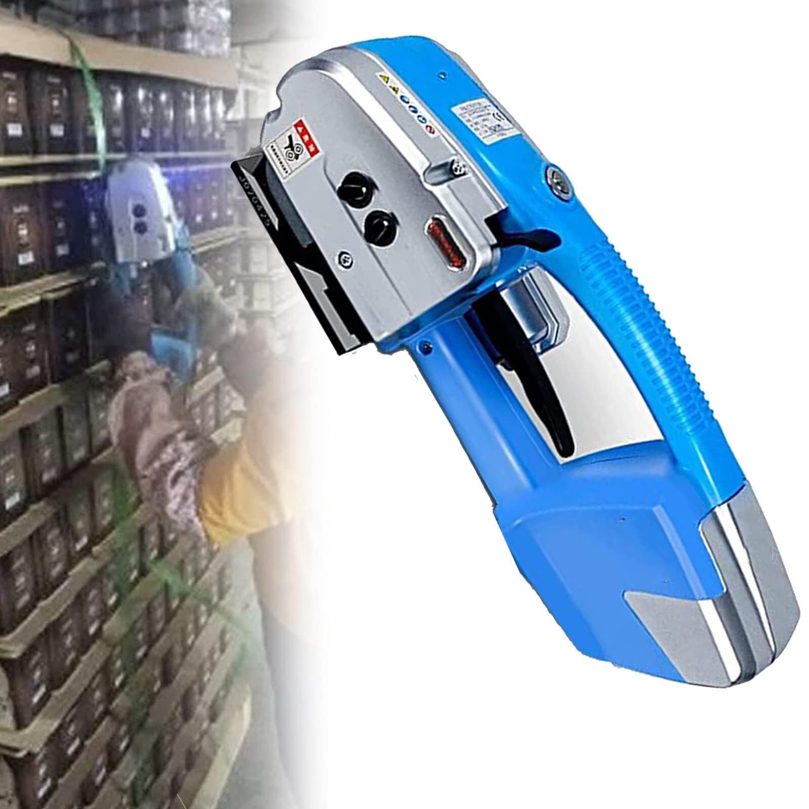 Aserzenith 1 Electric Strapping Machine,Battery-Powered Pp/Pet Strapping Tools,3000Mah Lithium Battery,Automatic Banding And Welding,For Pp/Pet Straps