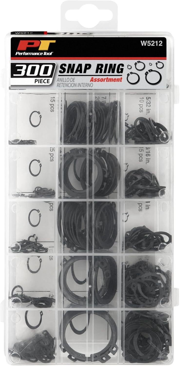New Product Performance Tool W5212 300pc External Snap Ring Assortment