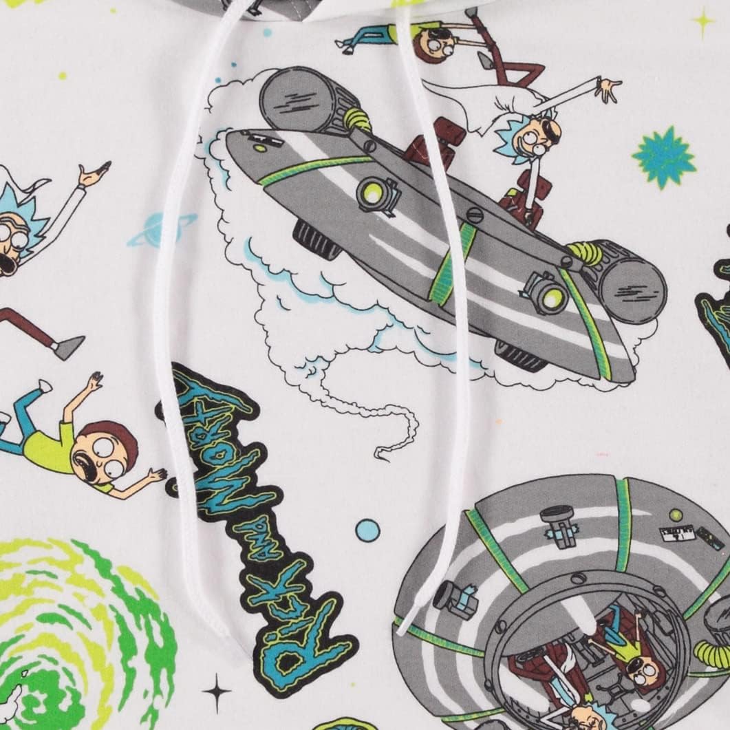 RICK AND MORTY Mens Hoodie Mens Tie Dye Sweatshirt - Rick & Morty Classic Hoodie