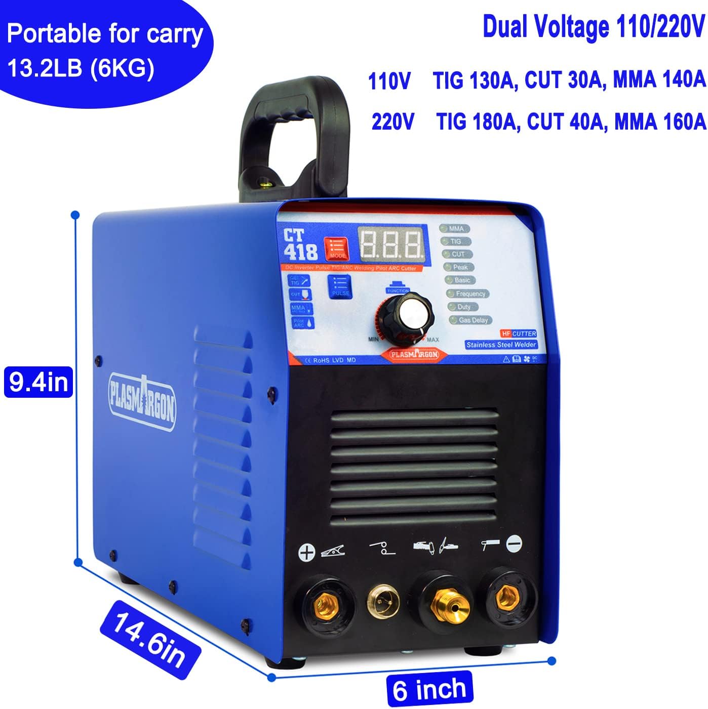 Compact PLASMARGON 4-in-1 Welder/Cutter