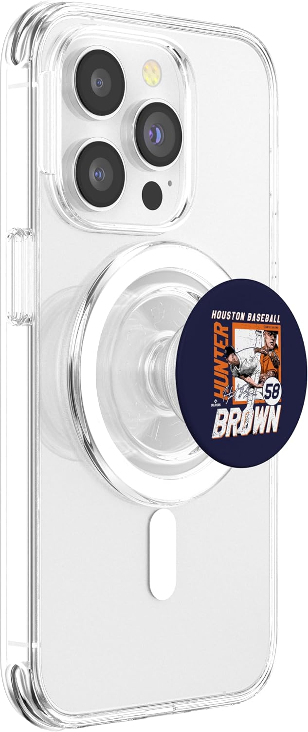 Hunter Brown | Houston MLB Baseball Players | MLBHBR203M PopSockets PopGrip for MagSafe