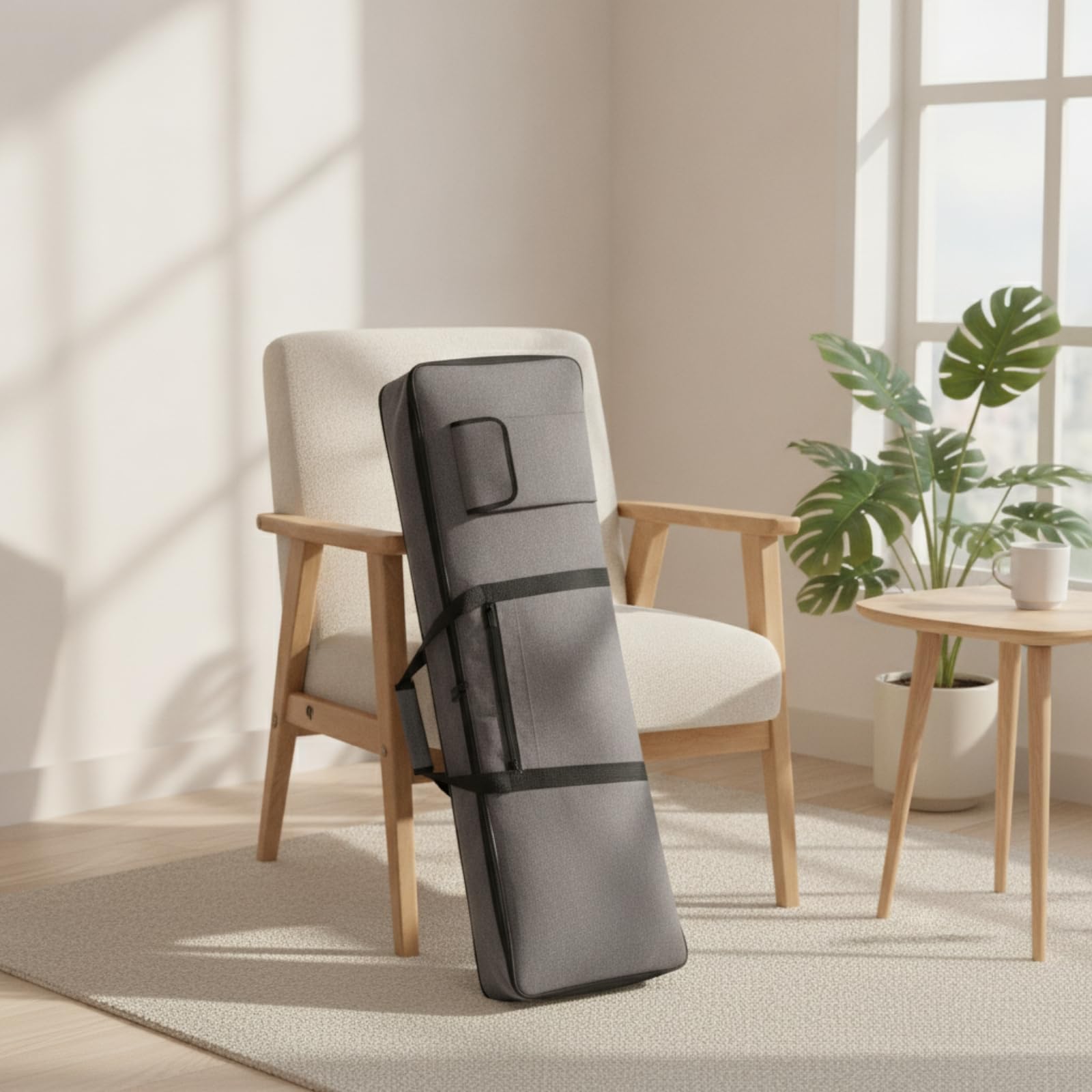 Qianly Custodia Imbottita Borsa Portatile per Tastieristi, Casa, M, 61 Key
