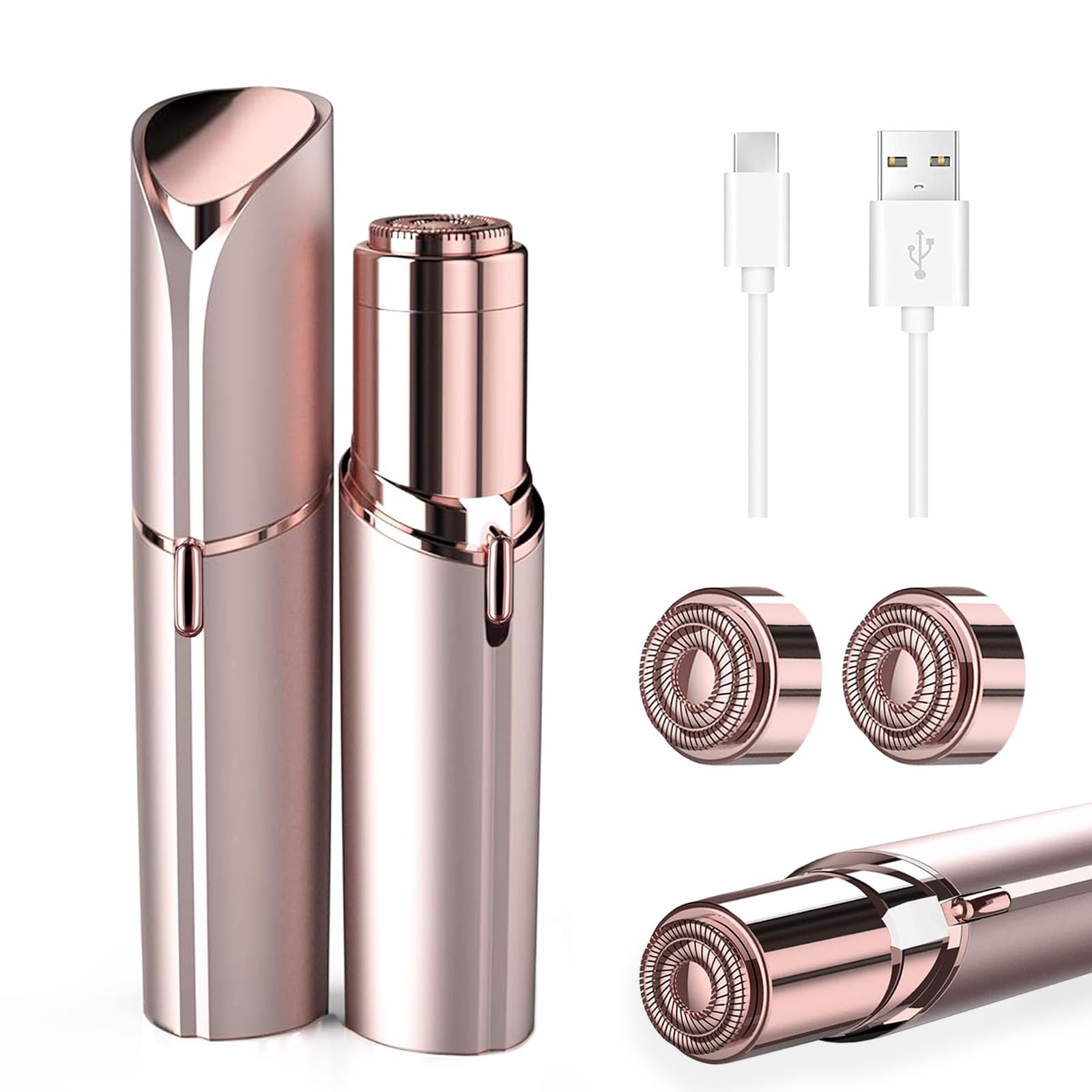 Facial Hair Remover for Women Face Shaver for Women Lady Face Electric Razor for Lip Chin Peach Fuzz