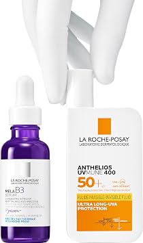 La Roche-Posay Mela B3 Serum & Anthelios UVMune 400 SPF50+ Duo – Anti-Dark Spot Treatment & High UVA/UVB Protection – 30ml + 50ml