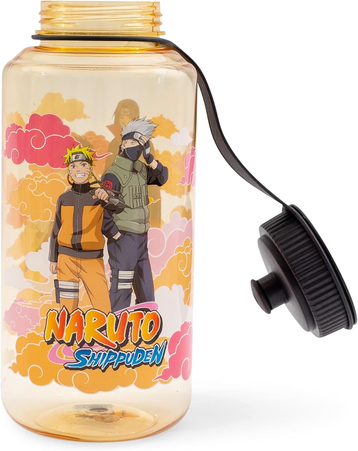 JUST FUNKY Naruto Shippuden Characters Plastic Water Bottle With Push Cap | Large Sports Jug For Gym, Work | Holds 32 Ounces image 3