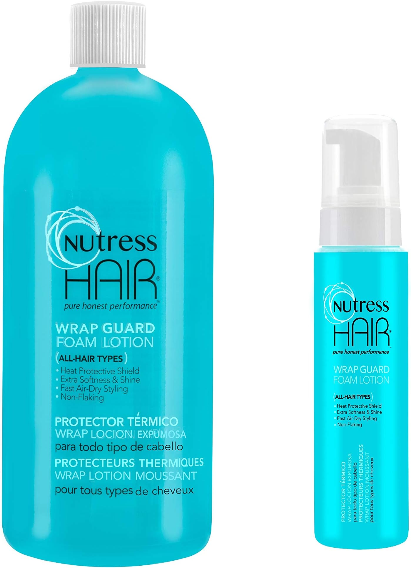 Top Selling Nutress Foam Mousse Styling Lotion Bundle - 8oz and 32oz