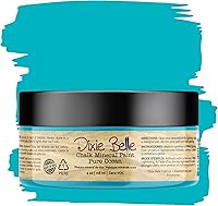 Vista 379 de Dixie Belle Paint Company - Pintura con acabado de tiza para muebles, color blanco lino (Drop Cloth), 8 fl oz, pintura mineral color blanco lino mate