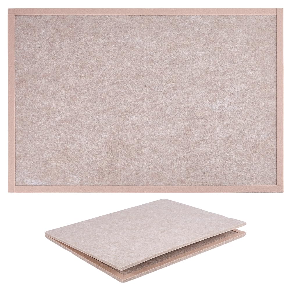 WADORN Tapis de Puzzle en Feutre Pliable pour jusqu'à 500 Pièces, Plateau de Puzzle Portable et Pliable pour Stockage Facile, Surface Anti Dérapante en Feutre pour Accessoires de Éducatifs (Brun)