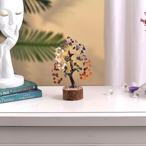 Miniatura 6 de PYOR Turmalina negra, árbol de cristal, cristal de turmalina, árbol de Feng Shui, cristales espirituales y piedras, decoración de cristal, piedra de