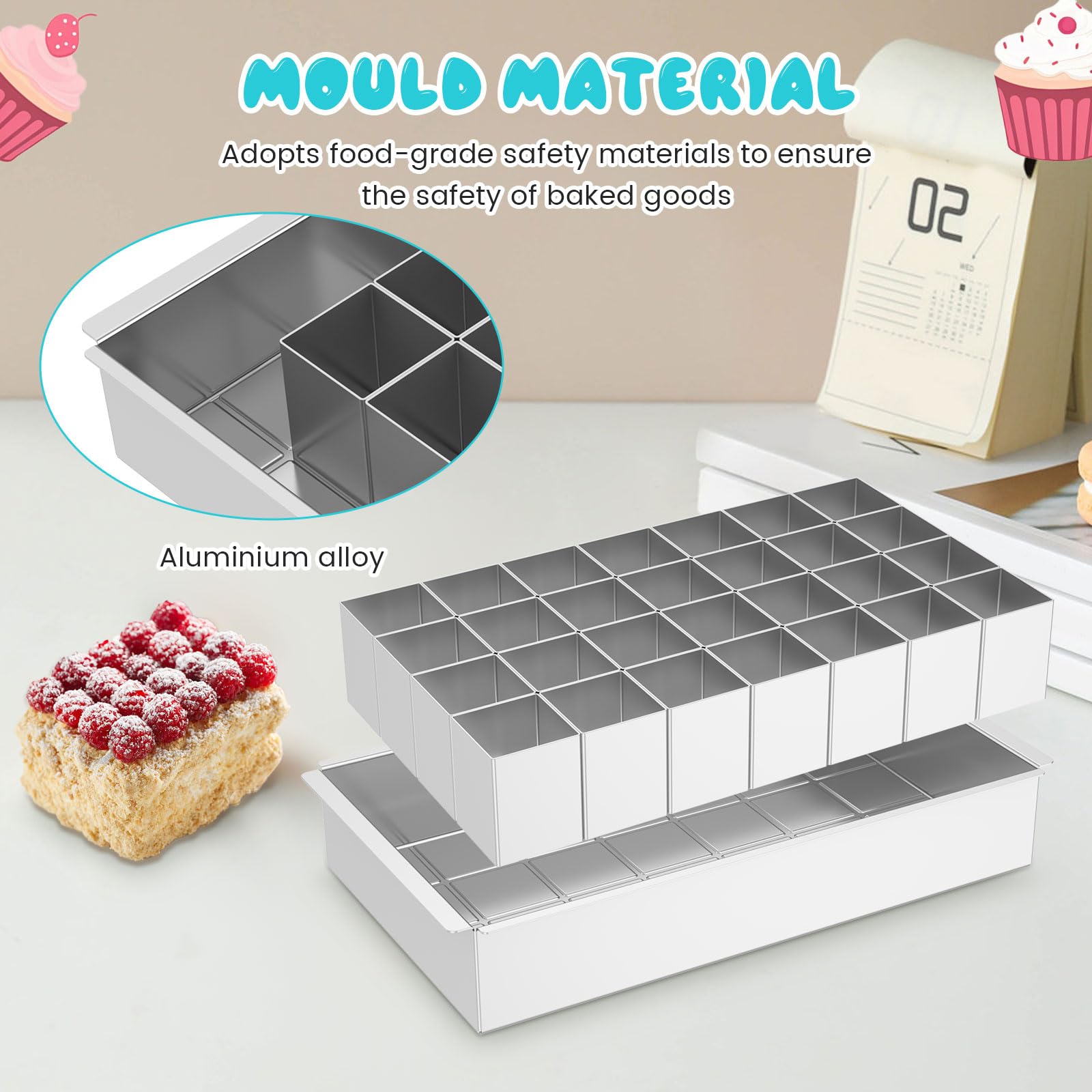 Moule à Gâteau Réglable Lettres Et Chiffres En Aluminium - Idéal Anniversaires Et Fêtes