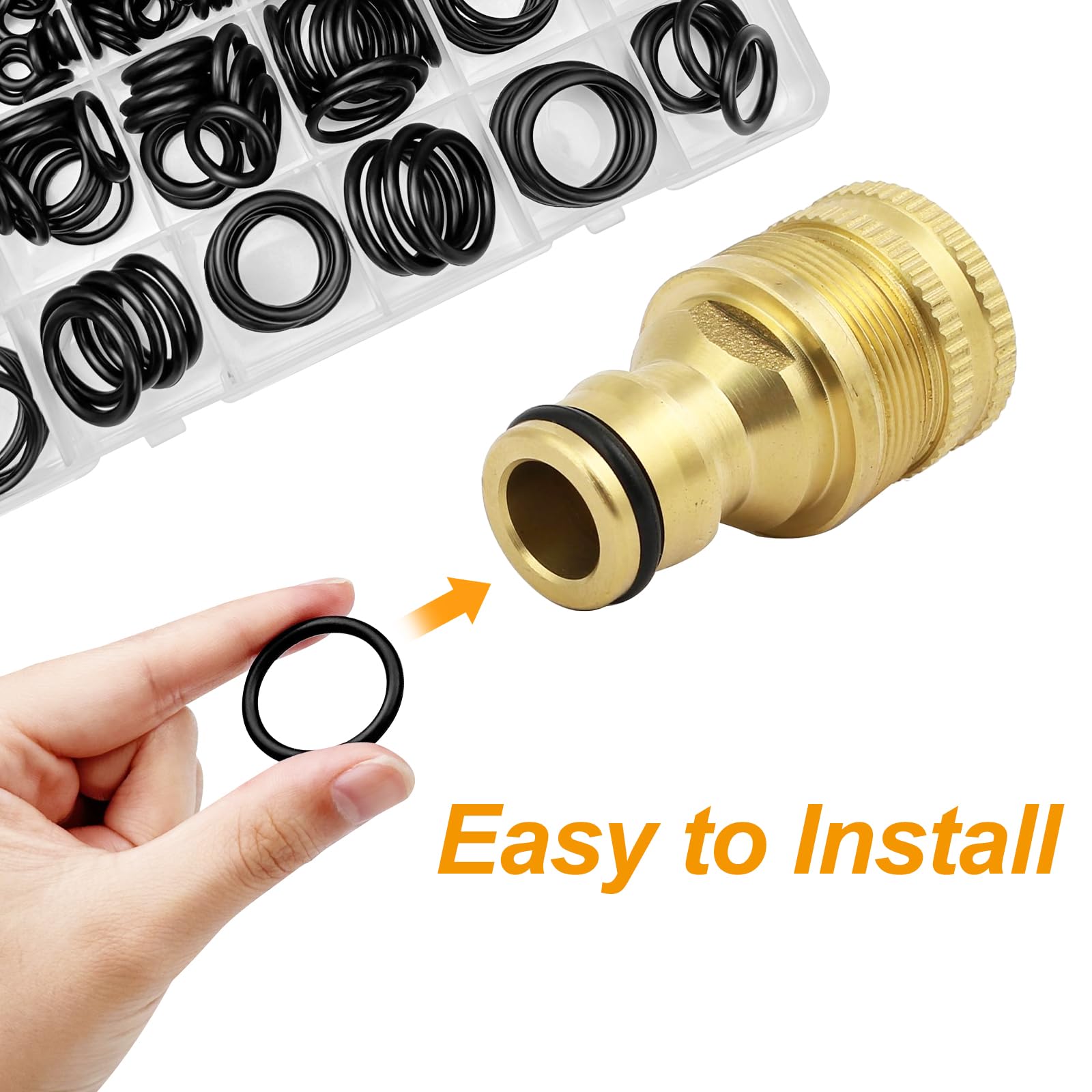 Lixiluxia 360 Pièces 24 Tailles Joint Torique, Rondelle Caoutchouc, Joints Toriques D'étanchéité