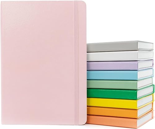 Miniatura 21 de PAPERAGE - Libreta de rayas, tipo diario, paquete de 3, (cognac, verde oscuro, azul marino), 160 páginas, tamaño mediano de 5.6 x 8 pulgadas - papel