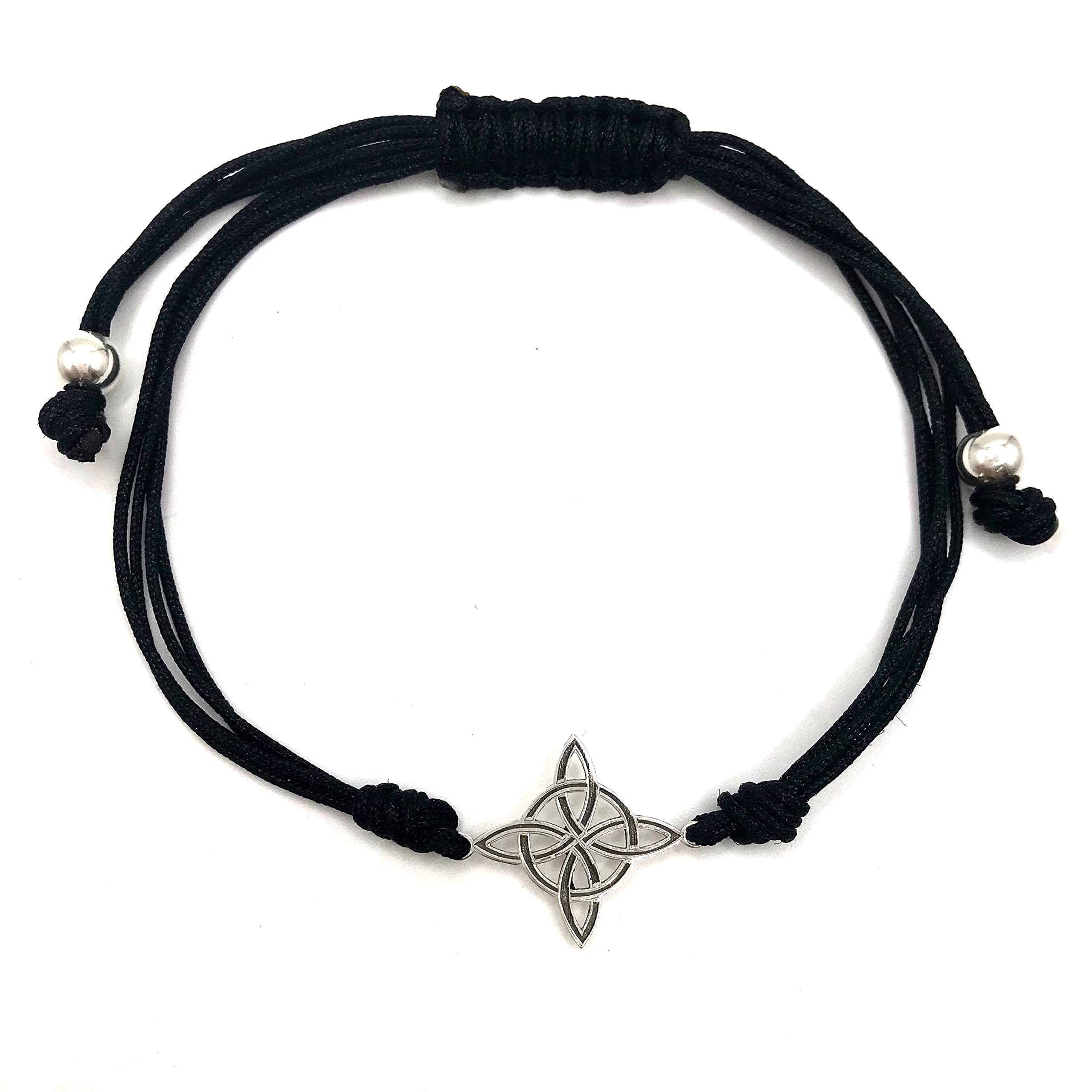 MASBARATA PULSERA NUDO DE LA BRUJA PLATA DE LEY 925/1000