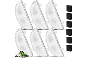 6-Pack Replacement Filters for HomerunPet WF20/CF20 Wireless Pumps Cat Water Fountain