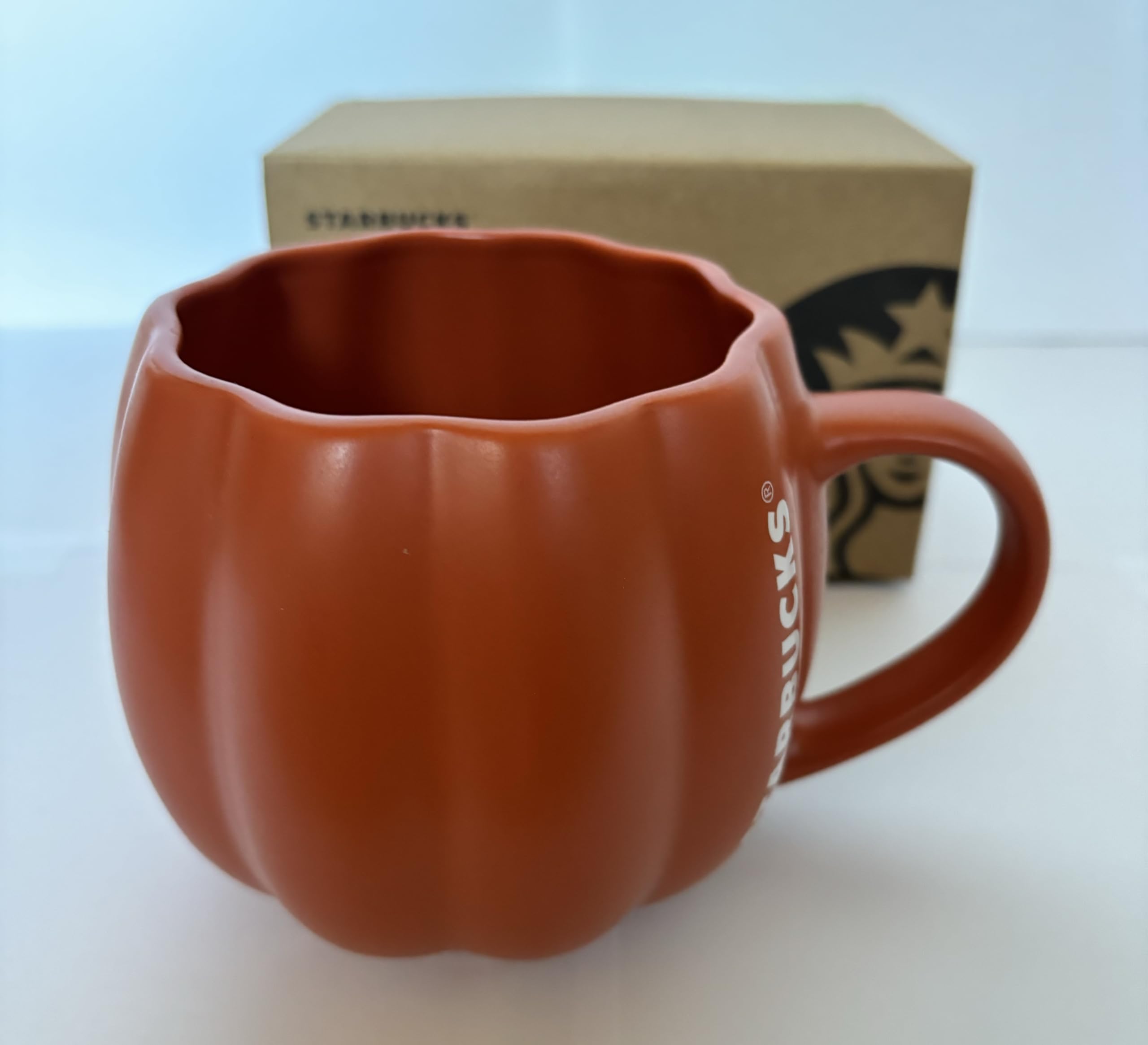 STARBUCKS Limited Edition Pumpkin Halloween Mug 2024 in Orange