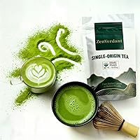 Vista 16 de ZenVerdant Té verde Sencha orgánico USDA, 12 onzas Hoja suelta bien infundida de dragón Rico en antioxidantes