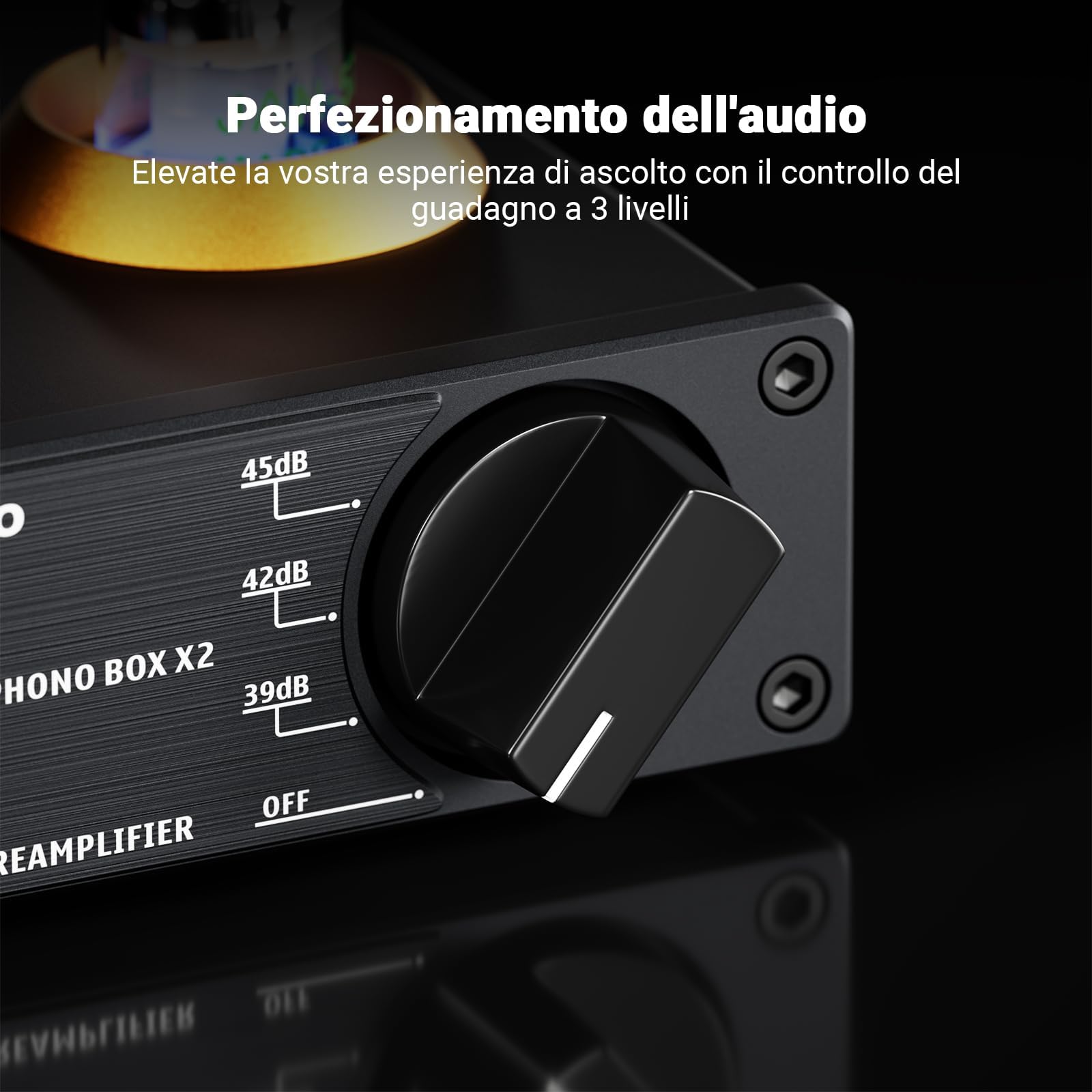 Fosi Audio BT20A Amplificatore Bluetooth 5.0 e BOX X2 Preamplificatore Phono