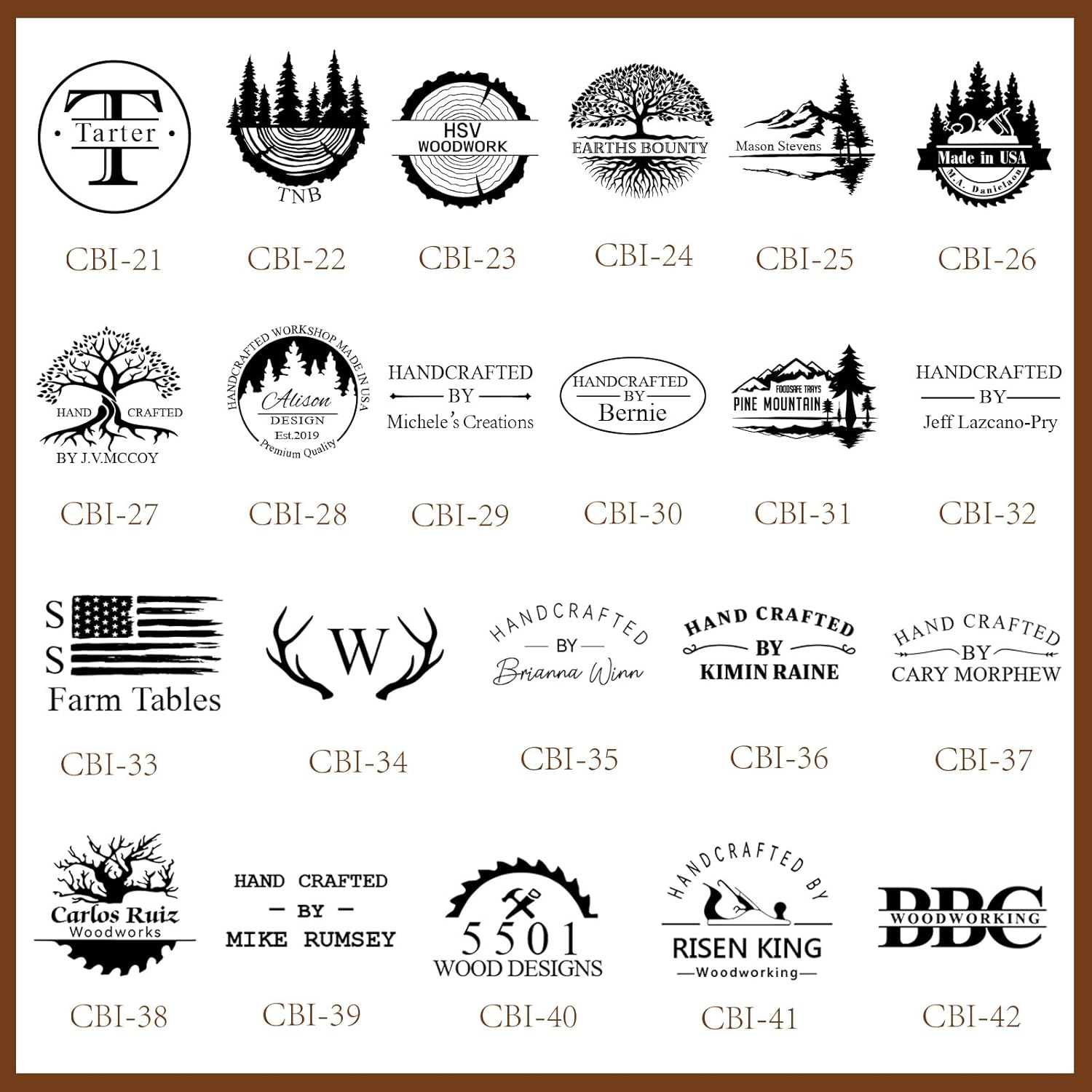 Ruimaao Personalized Electric Branding Iron for Wood, Temperature-Controlled Electric Wood Branding Iron, Custom Logo Branding Irons, Leather Stamp Burning Tool (Black Adjustable Temperature Handle)