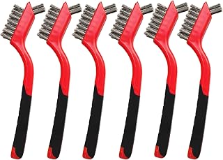 6 Pcs Wire Brushes for Cleaning, Stainless Steel Bristles Scratch Brush Set for Polishing, Rust Removal & Deep Cleaning