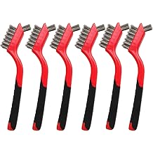 6 Pcs Wire Brushes for Cleaning, Stainless Steel Bristles Scratch Brush Set for Polishing, Rust Removal & Deep Cleaning
