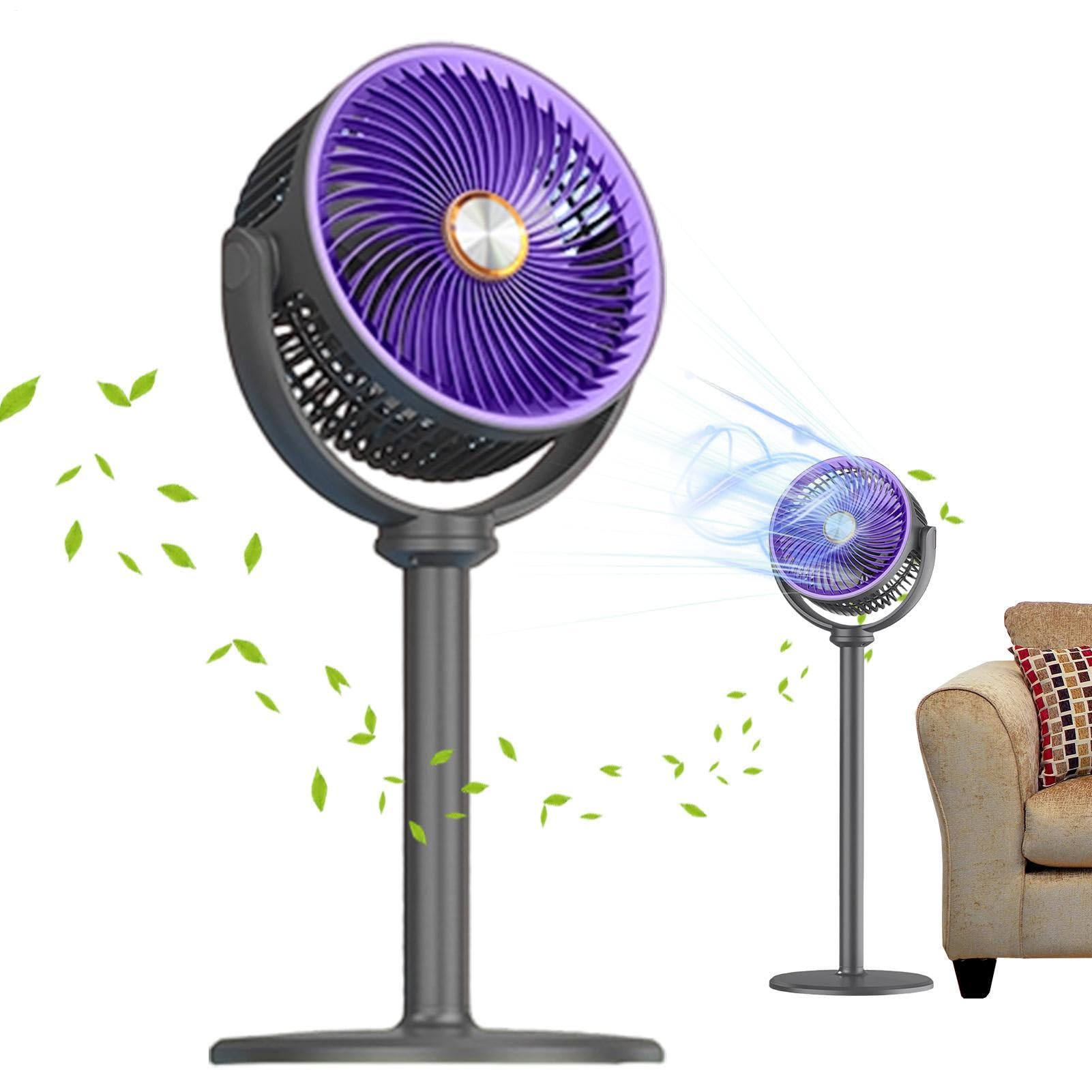 Ventiladores de suelo para el hogar – Potente flujo de aire, un puerto USB