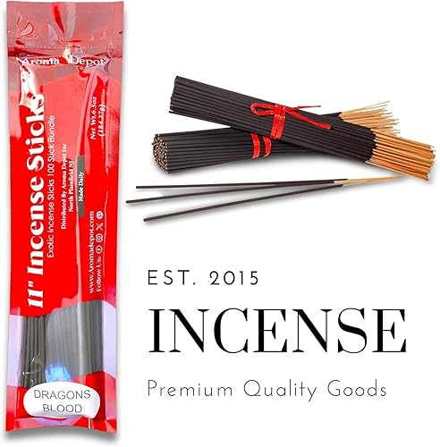 Miniatura 4 de Palitos de incienso exóticos de menta de 11 pulgadas. Paquete de 500 unidades al por mayor, cada palo natural se quema durante 45 minutos a 1 hora