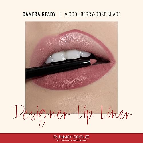 Miniatura 10 de Runway Rogue Lápiz labial Designer Liner, delineador de labios y sacapuntas mate de ciruela apagada, comienza el espectáculo