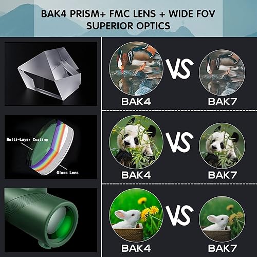 Miniatura 3 de Telescopio monocular de 40 x 60 pulgadas de alta potencia para adultos con soporte para smartphone y trípode alcance monocular HD para regalos