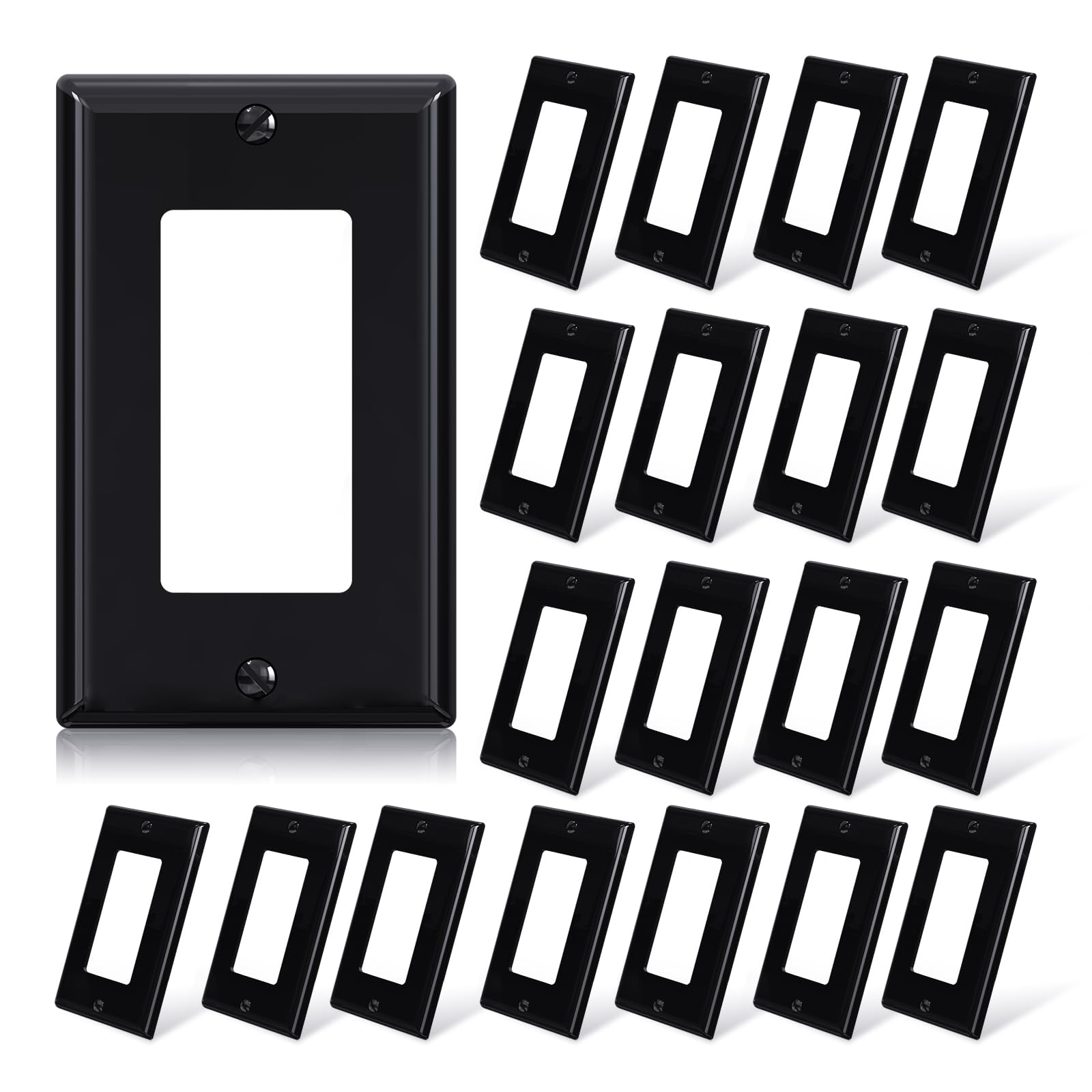 Decorative Wall Plates - Glossy White -18