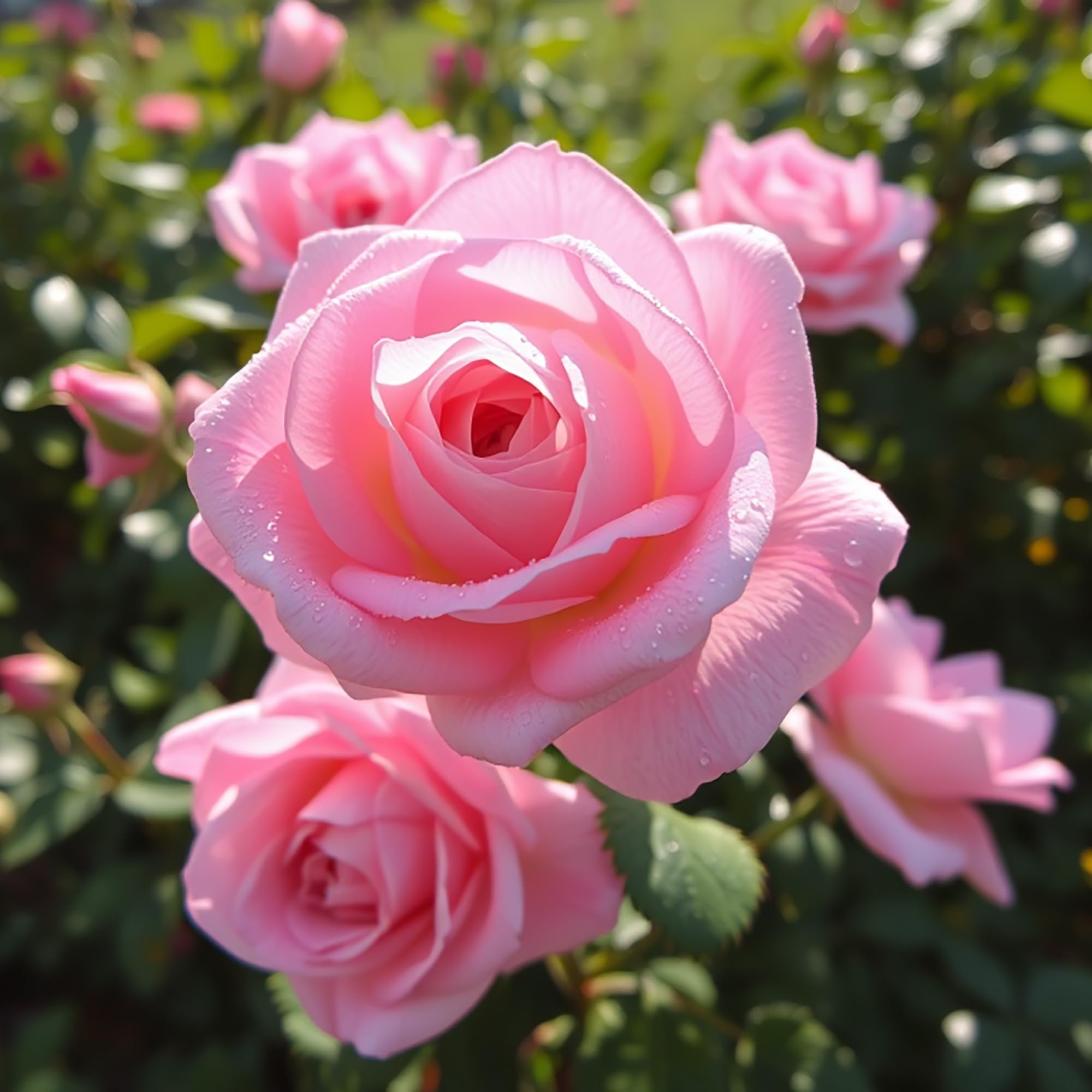 Pink Queen Elizabeth Climbing Rose Live Plant in 2L Pot Hardy Outdoor Climber Elegant Pink Blooms for Fences Trellis or Garden Walls