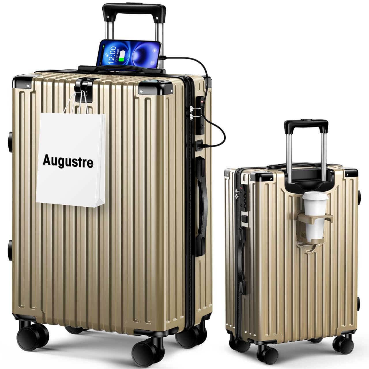 Amazon | [Augustre] スーツケース 機内持ち込み 超軽量 キャリー
