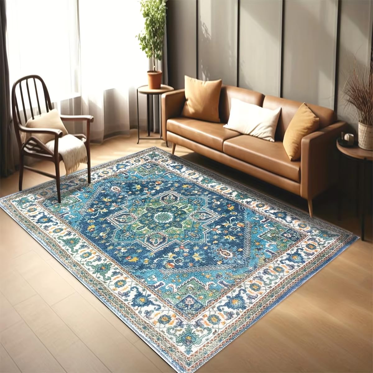 Tapis marocain haut de gamme, l'élégance du style rétro américain 180x230