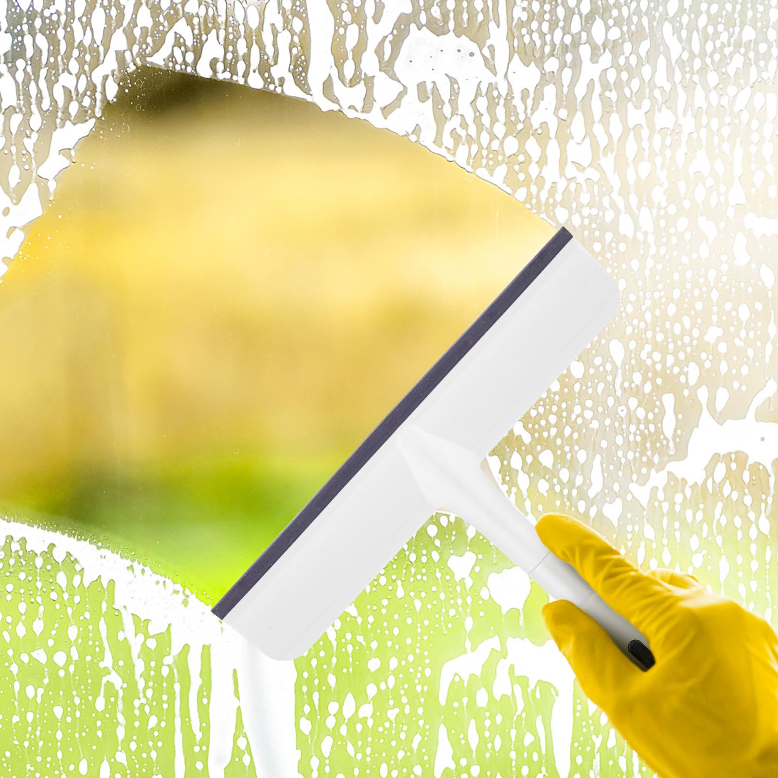 Limpiacristales con Mango telescópico 3 en 1 GIOVARA Limpia Cristales Extensible Ventanas, 3 in 1 Limpiacristales Telescopico, Limpiador de Ventanas en Aerosol para Ventanas, limpiaparabrisas