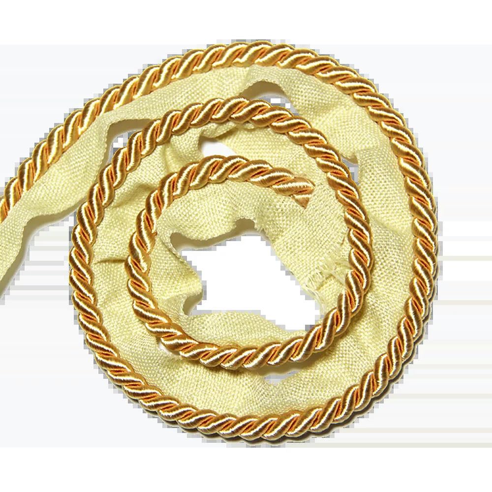 10 Meter Dicke, goldene Kordel, Paspelband für Kissenbezüge, Nähzubehör für rechteckige Bezüge