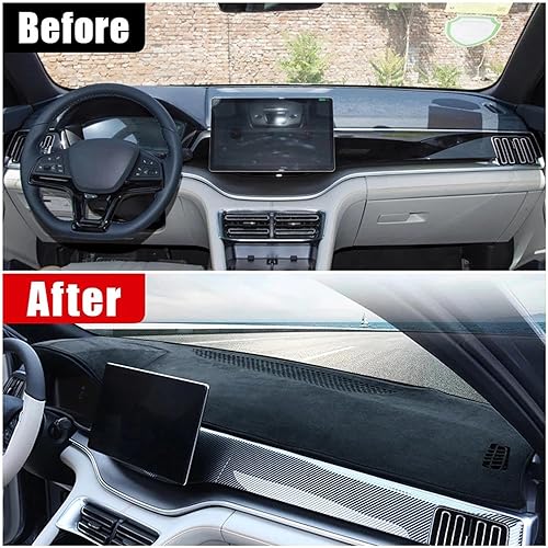 Miniatura 2 de FLYife Protector de parasol de franela para tablero de automóvil, para BYD Song Plus DM-i EV 2020 2021 2022 2023