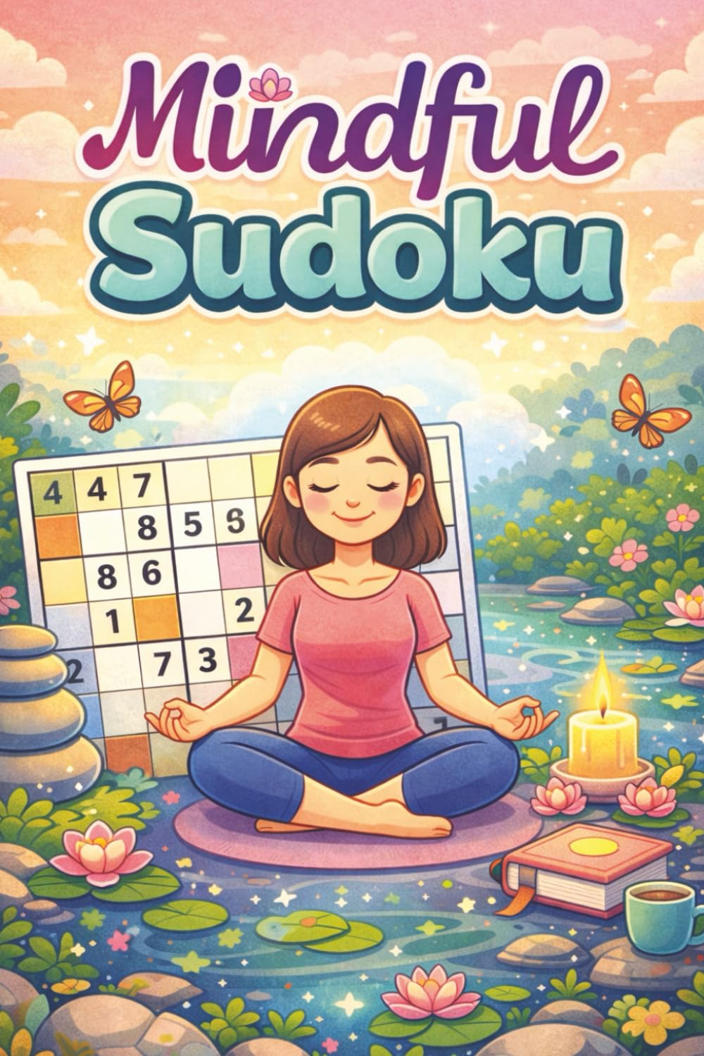 Mindful Sudoku Puzzle Book: Sudoku Puzzles to relax | 6x9 Inches, 110 Pages | 50+ Puzzles | Solutions included