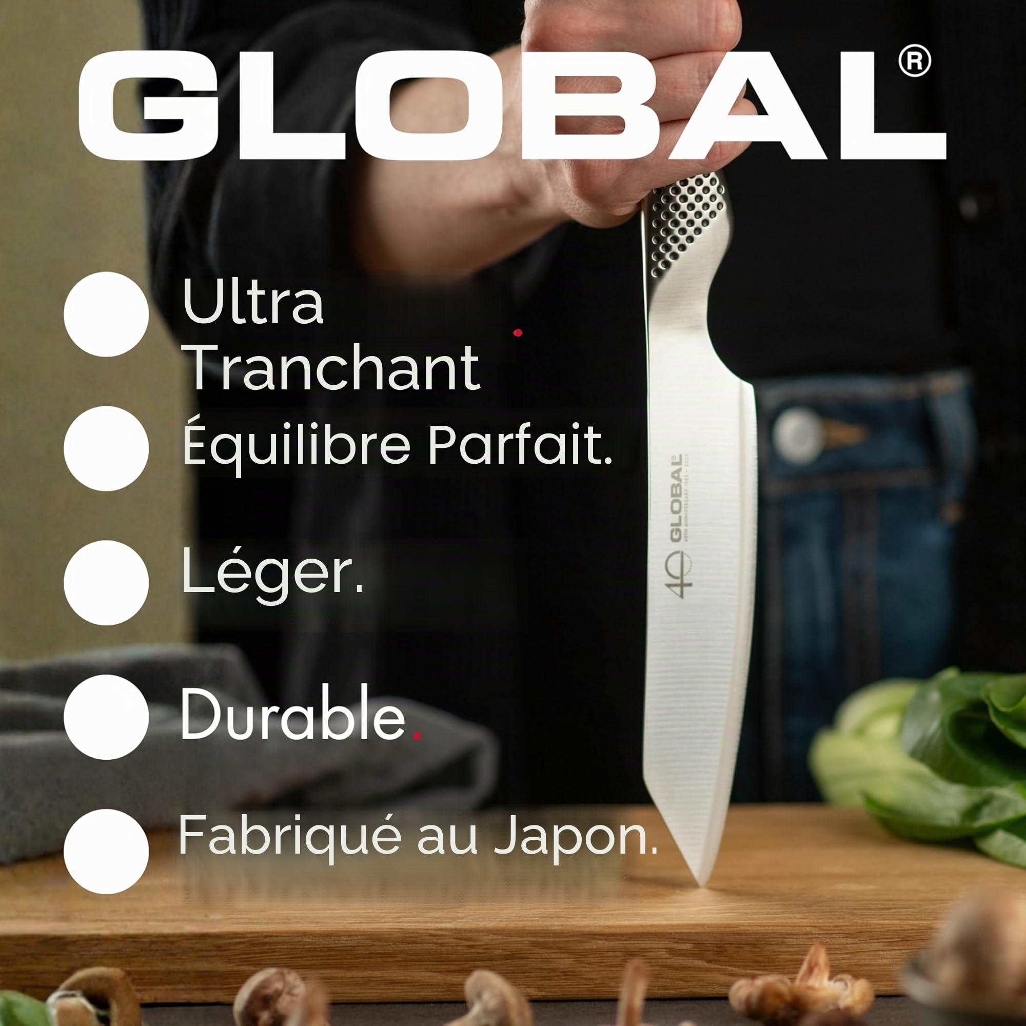 Hauteur de légumes G5 de l'acier inoxydable G5 mondial G5, de 18cm de longueur, d'argent